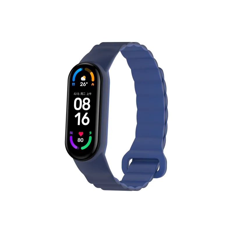 Yu Qing Compatibility Xiaomi Smart Band 9/8/7 All NFC Version Silicone Strap Watch Bands 195mm Unisex-16