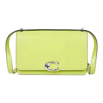 COACH Bandit Cow Leather Crossbody Bag, Shoulder Bag Medium Size Women's Green