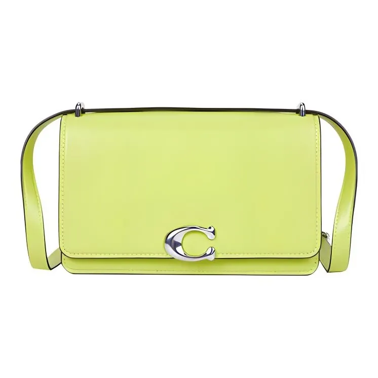 COACH Bandit Cow Leather Crossbody Bag, Shoulder Bag Medium Size Women's Green-0