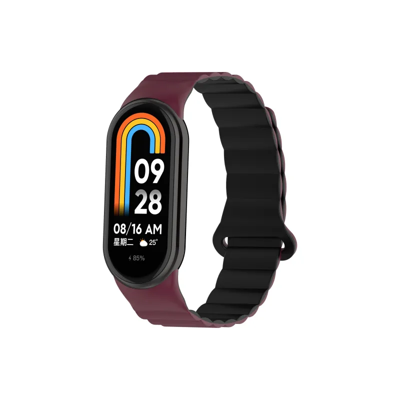 Yu Qing Compatibility Xiaomi Smart Band 9/8/7 All NFC Version Silicone Strap Watch Bands 195mm Unisex-9