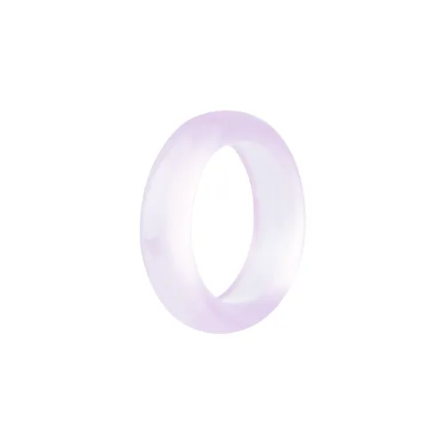 Clear snow Jade Rings Unisex