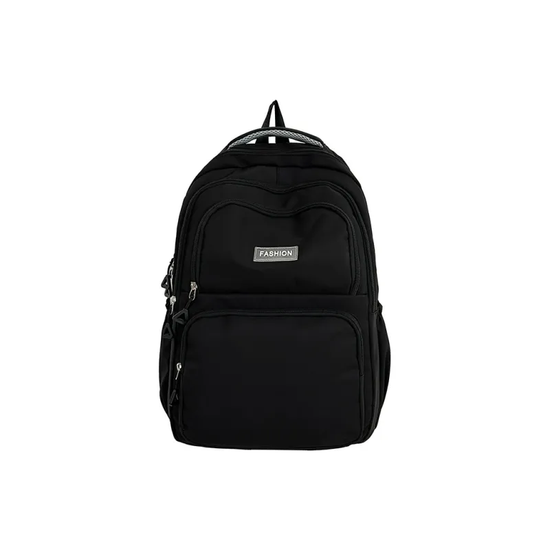 KAKAXI Nylon Backpack Unisex Black/Gray/Orange/Green-0