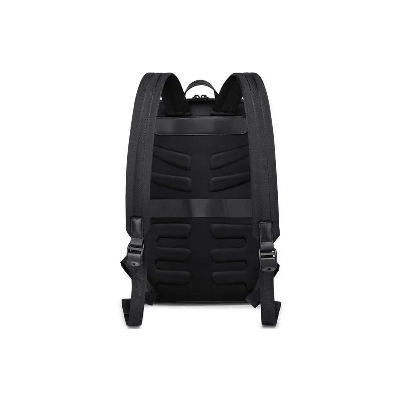 FAIRWHALE PU Backpack Laptop Bag Backpack Men's Gemstone Black-3