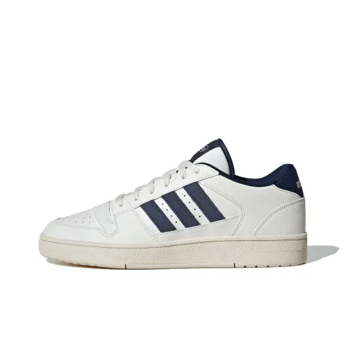 Adidas BREAK START Skateboard Shoes Men Low-Top White/Navy Blue