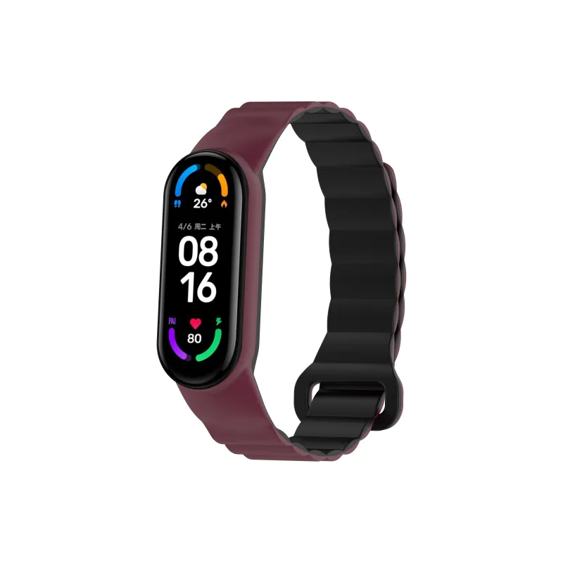Yu Qing Compatibility Xiaomi Smart Band 9/8/7 All NFC Version Silicone Strap Watch Bands 195mm Unisex-19