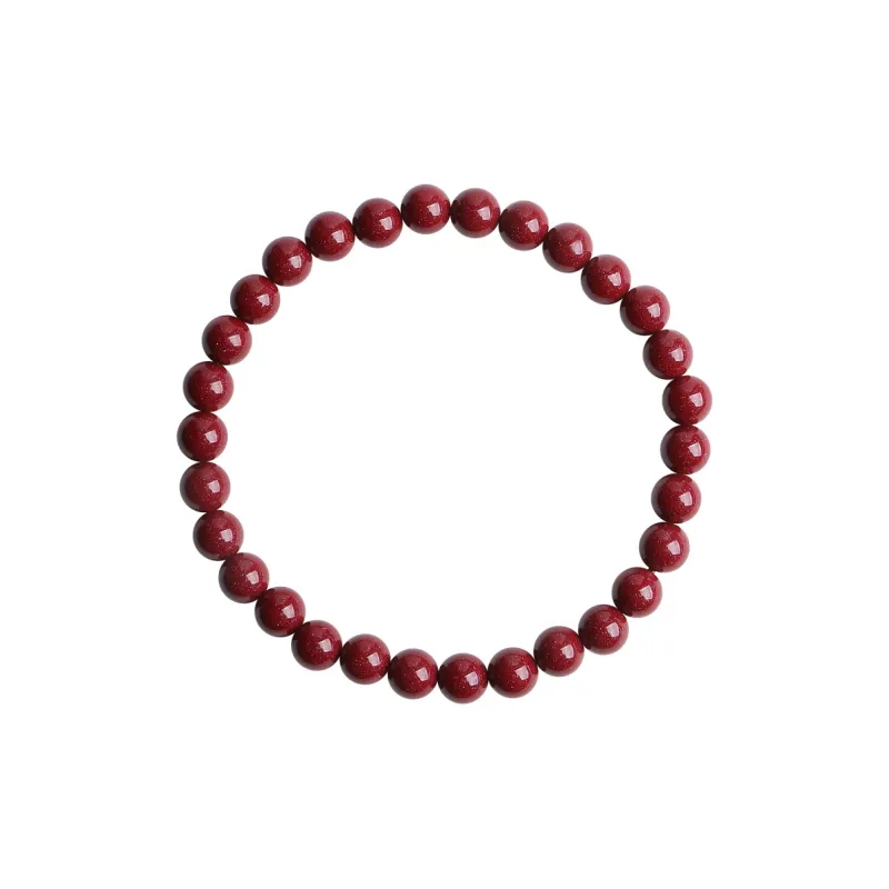 With The Heart Of The Jade Reconstructed Cinnabar Jade Bracelets Unisex-36