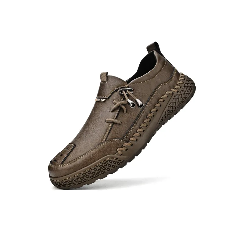King Jinmai Men's Casual Shoes Men Low Top Khaki-14