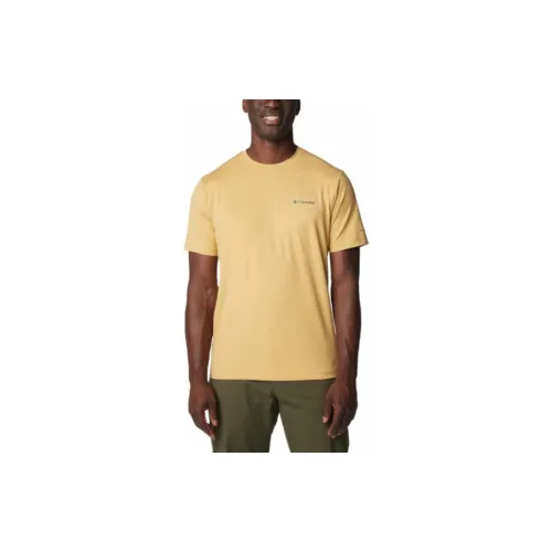 Columbia Tech Trail T-Shirts Men Yellow