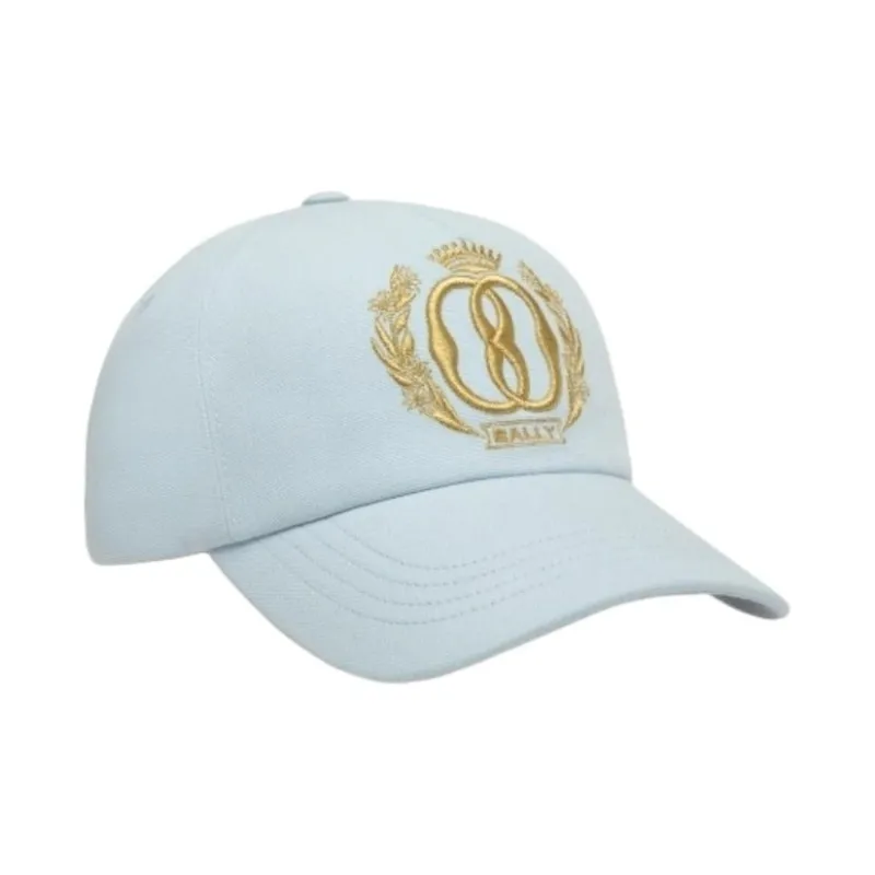 BALLY Cotton Baseball Caps Women's Light Blue-1