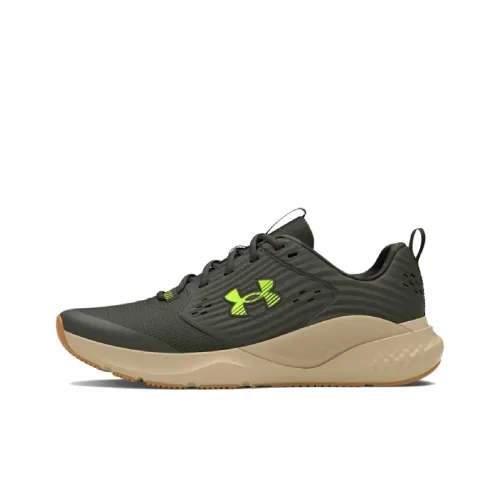 Under Armour Commit 4 Camo Anti-Slip Wear-Resistant Low-Top Training Shoes Men's Army Green