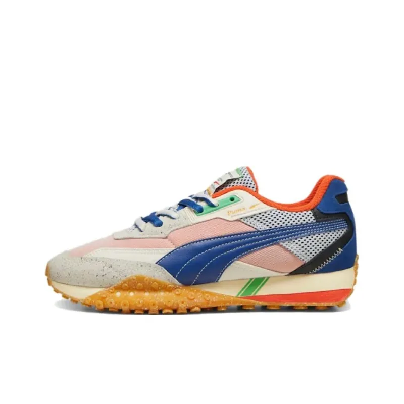 PUMA Blktop Rider Anti Slip Wear Resistant Low Top Casual Shoes Unisex Orange Blue-0