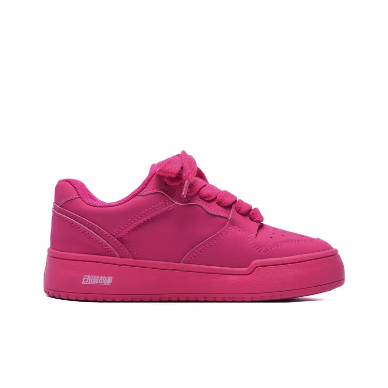 Anime Story Low Top Skateboard Shoes Women's-14