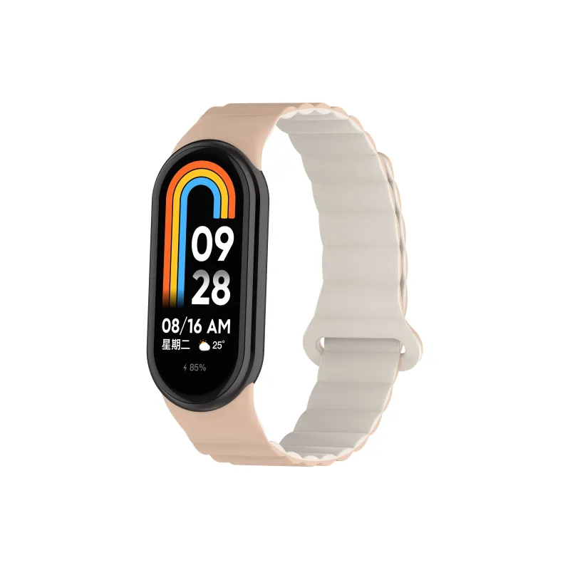 Yu Qing Compatibility Xiaomi Smart Band 9/8/7 All NFC Version Silicone Strap Watch Bands 195mm Unisex-1