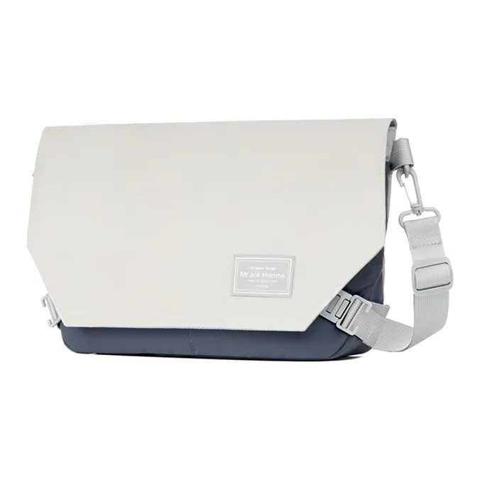 MR.ACE HOMME Polyamide Shoulder Bag, Crossbody Bag Tubas Unisex Smoke Blue-1