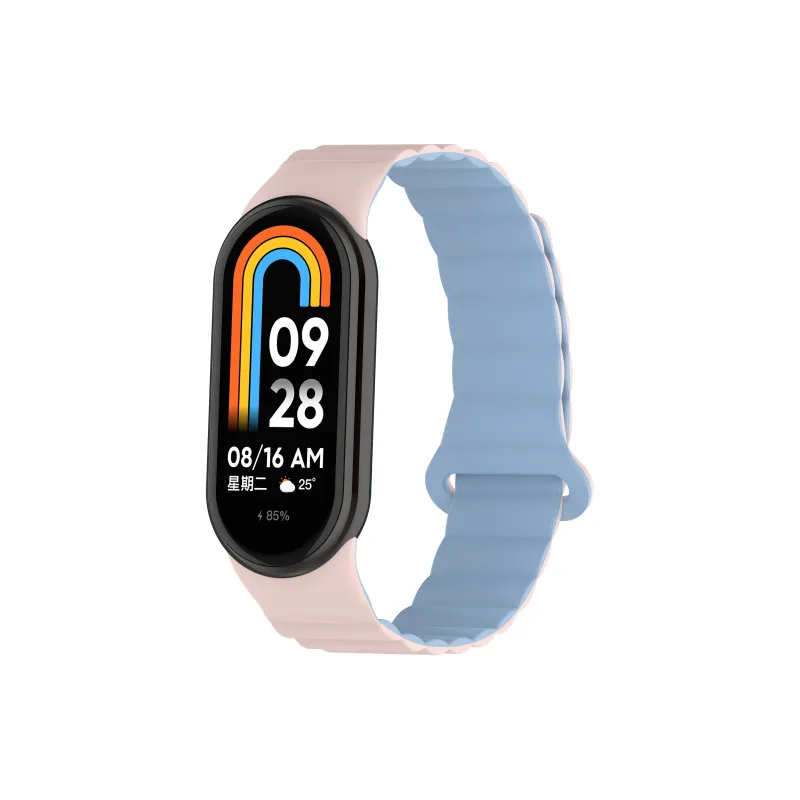 Yu Qing Compatibility Xiaomi Smart Band 9/8/7 All NFC Version Silicone Strap Watch Bands 195mm Unisex-4