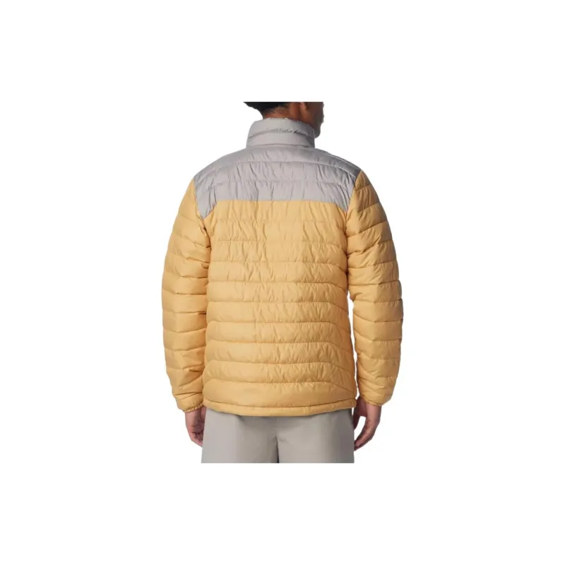Columbia Powder Powder Lite™ Jackets Coats Men's Light Camel Color / Slate Gray-1