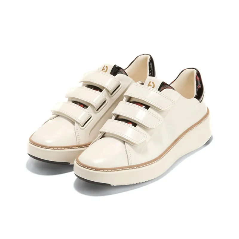 COLE HAAN Lightweight Low Top Skateboard Shoes Women's Beige-1