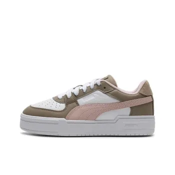 PUMA Ca Pro Anti Slip Wear Resistant Low Top Skateboard Shoes Women's White Brown