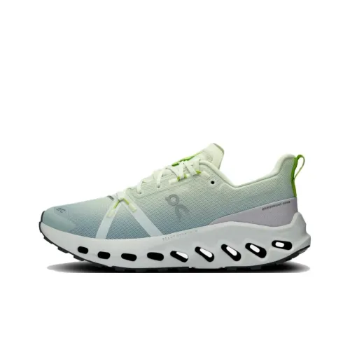 On Cloudsurfer Trail Anti Slip And Wear Resistant Water Resistant Low Top Trail Running Running Shoes Women's Green