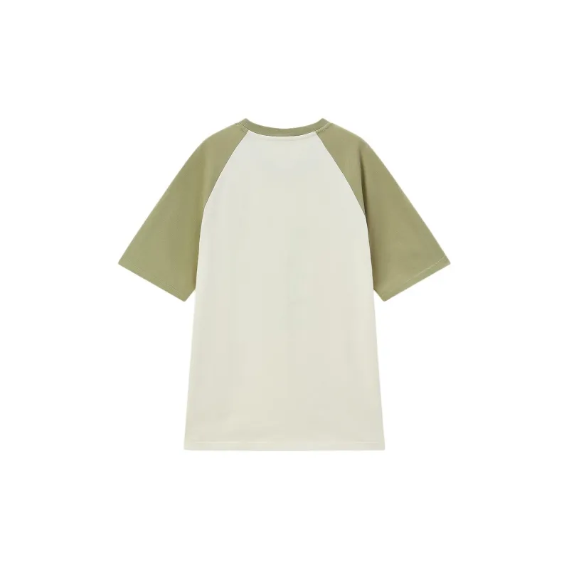 EICHITOO Raglan Sleeve T Shirt Women's Ecru Trim-1