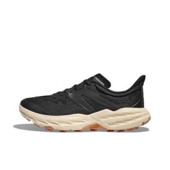 HOKA ONE ONE Speedgoat 5 Anti-Slip Wear-Resistant Low-Top Training Running Shoes Unisex Black Brown