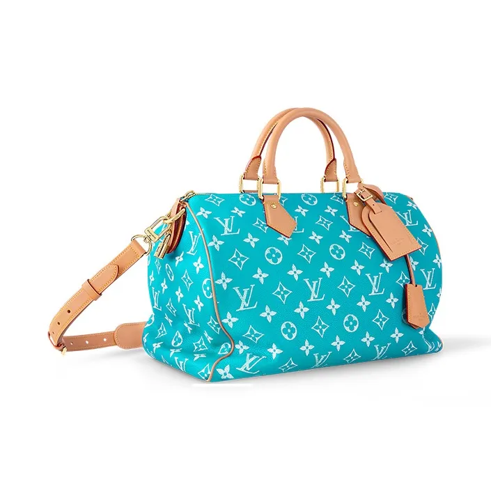 LOUIS VUITTON Speedy P9 Bandouliere 40 Turquoise-1