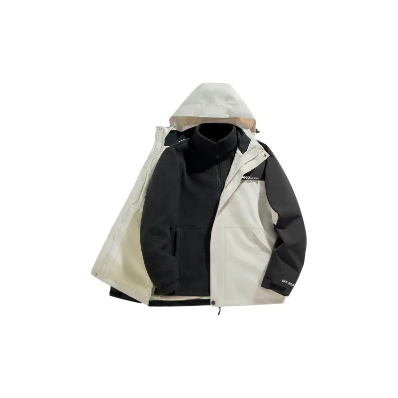 Jeep Windbreaker Jacket Trench Coat Unisex-19