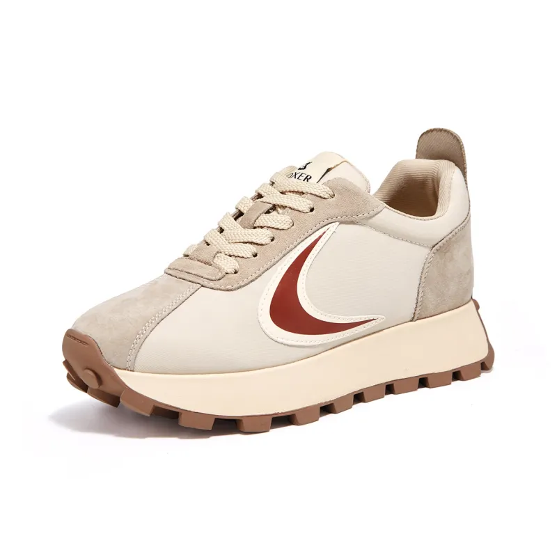 FOXER Cortez Shoes Cushioning Abrasion Resistant Lightweight Height Increasing Mat Low Top Chunky Sneakers Women's-2