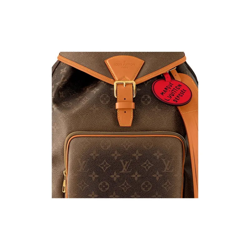 LOUIS VUITTON Montsouris Backpack Monogram Dust-3