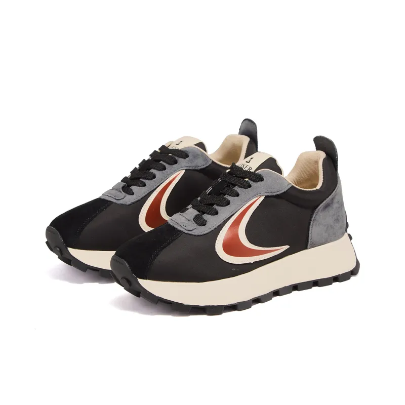 FOXER Cortez Shoes Cushioning Abrasion Resistant Lightweight Height Increasing Mat Low Top Chunky Sneakers Women's-10