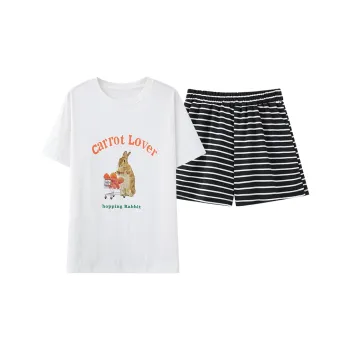 MIIOW Pajama Set Women's Cartoon Rabbit