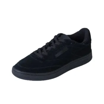 RHC Ron Herman x Reebok Club C Anti Slip Wear Resistant Low Top Skateboard Shoes Unisex Black