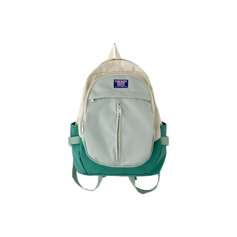KAKAXI Composite Cloth Backpack Women's Pink/Blue/Green-3