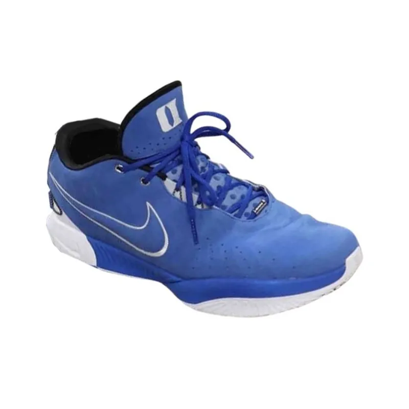 Nike Lebron 21 Cushioning Anti Slip And Wear Resistant Low Top Basketball Shoes Men's Blue-1