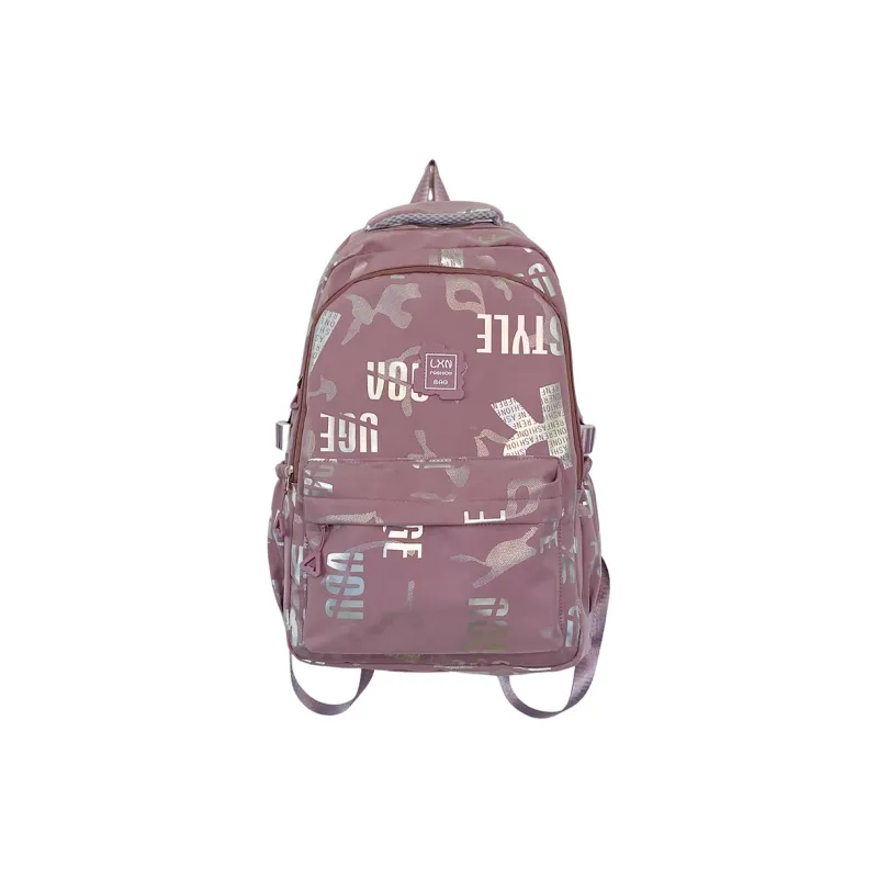 KAKAXI Nylon Backpack Women's Black/Pink/Purple/Blue/Beige-5
