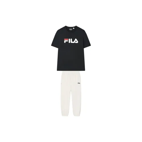 FILA Casual Sportswear Unisex Matte Agate Black/Steam White