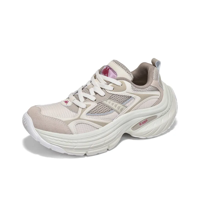 Kappa Anti Slip Wear Resistant Low Top Running Shoes Women's White-2