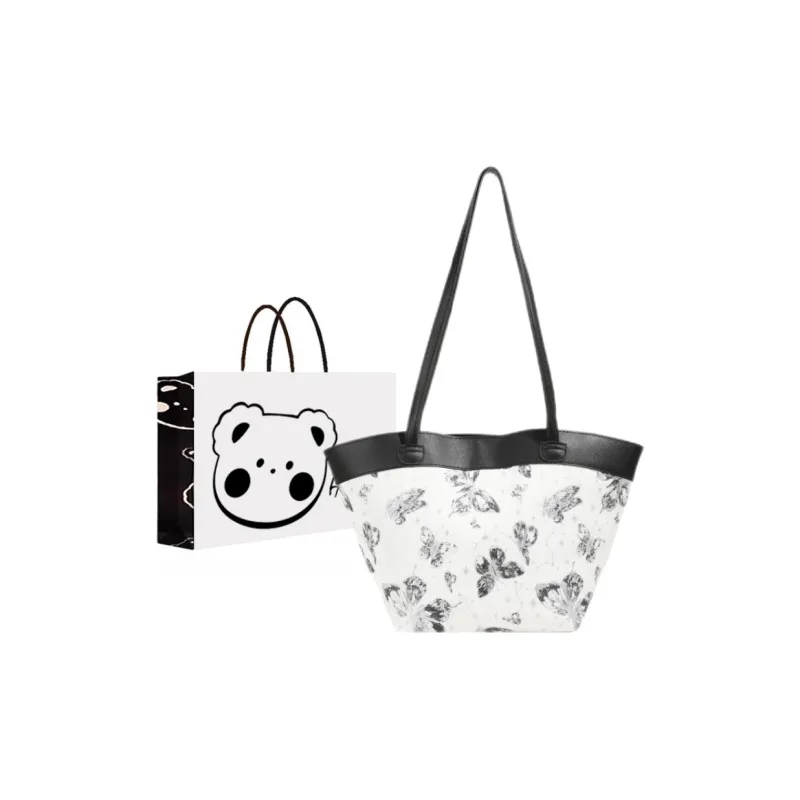 NX DOUGHNUT PU Tote Bag, Shopping Bag, Handbag, Shoulder Bag Women's Khaki/Pink/Black-11