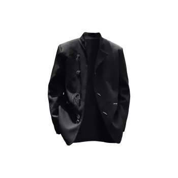 PAINT STAIN Jacket Unisex Black