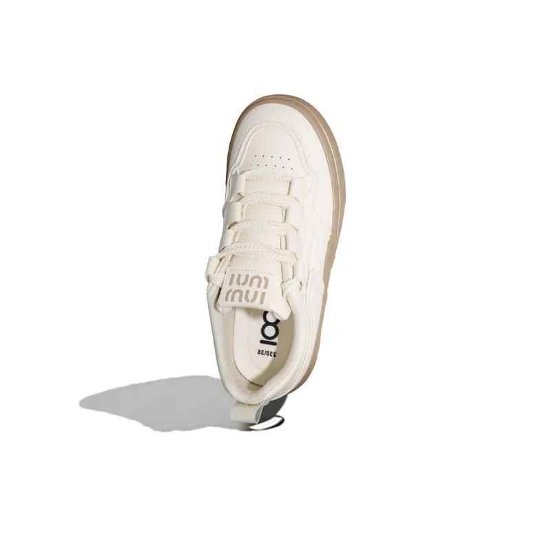 B10CROWN Anti Slip Wear Resistant Lightweight Breathable Low Top Skateboard Shoes Women's Beige Khaki-3
