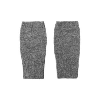 ZARA Polyester Knit Gloves Women's Gray