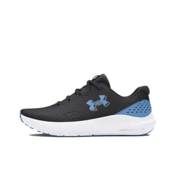 Under Armour Surge 4 Breathable, Supportive, And Lightweight Low Top Casual Running Shoes Men's Black Blue