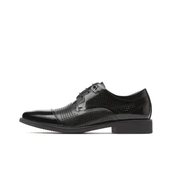 RED DRAGONFLY Leather Shoes Men's Black