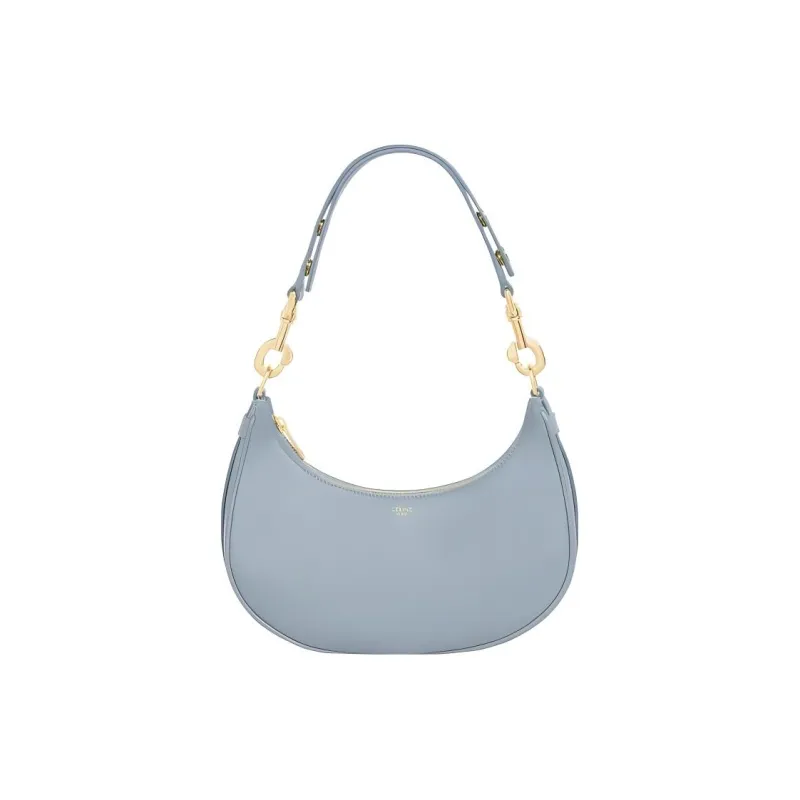 CELINE Smooth Cow Leather Handbag Shoulder Bag Women's Light Blue-0
