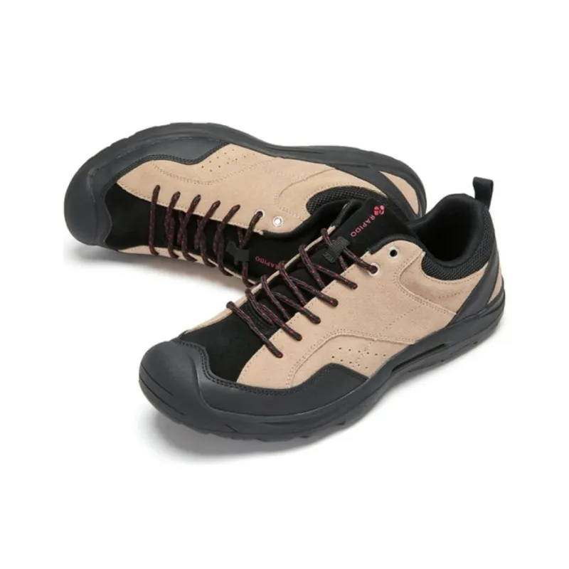 RAPIDO Anti Slip Wear Resistant Low Top Casual Shoes Men's Dark Brown-3