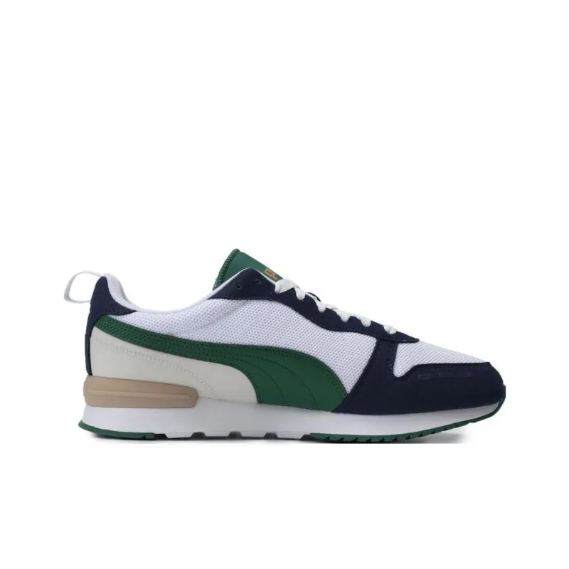 PUMA R78 Anti-Slip Wear-Resistant Low-Top Casual Shoes Unisex Blue White Green-1