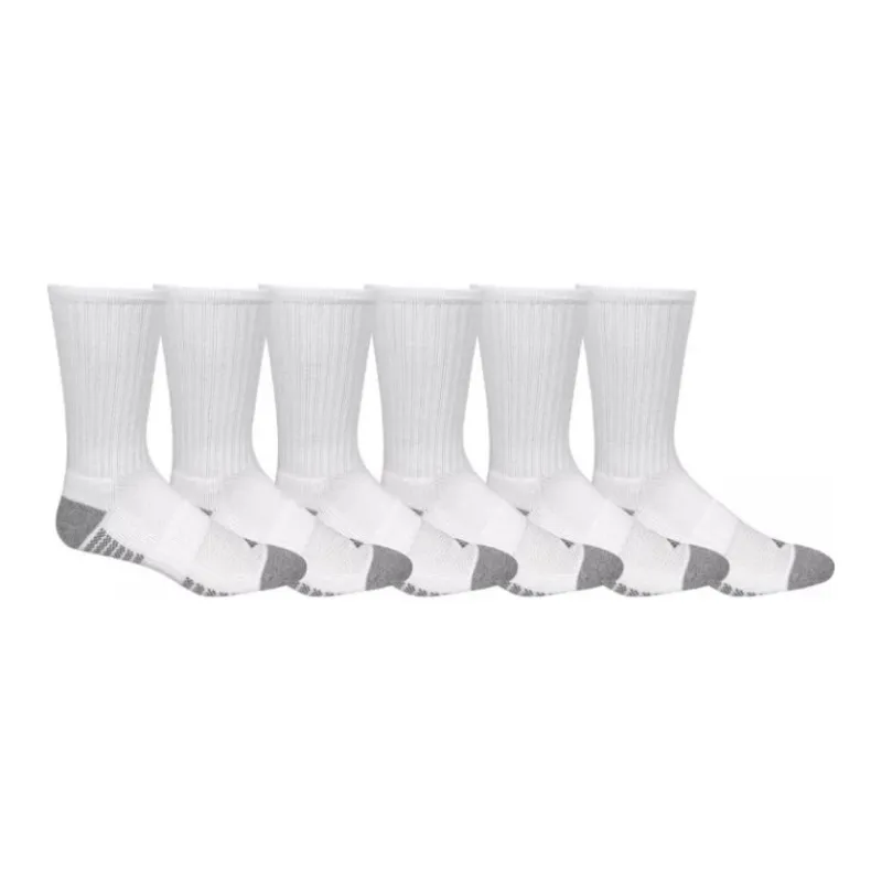 Columbia Mid-Calf Socks Men's 6 Pack White-1