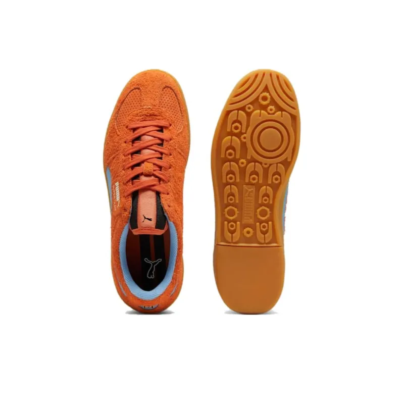 PUMA Super Team No 14 Anti Slip Wear Resistant Low Top Skateboard Shoes Unisex Orange Blue-3