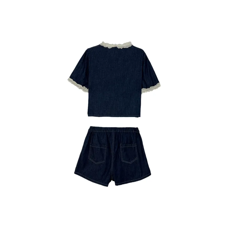 Icicofficial Casual Suit Women's Dark Blue-1