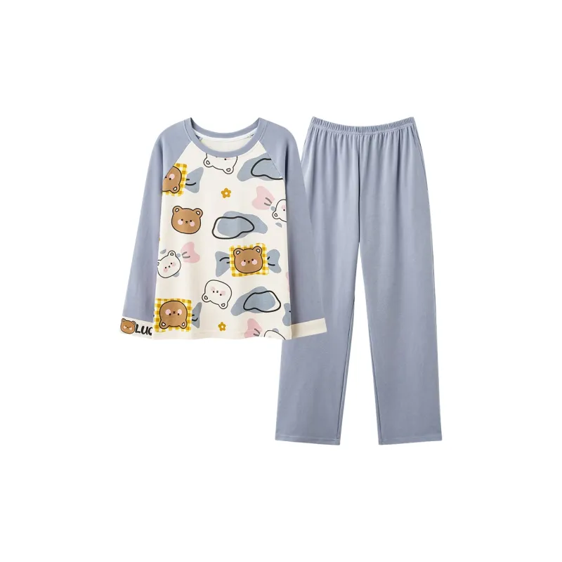 FENTENGCARE Pajama Set Women's Steel Blue-0
